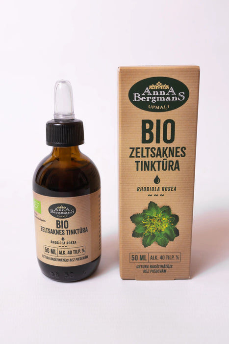 Bio Rhodiola rosea-zeltsaknes tinktūra